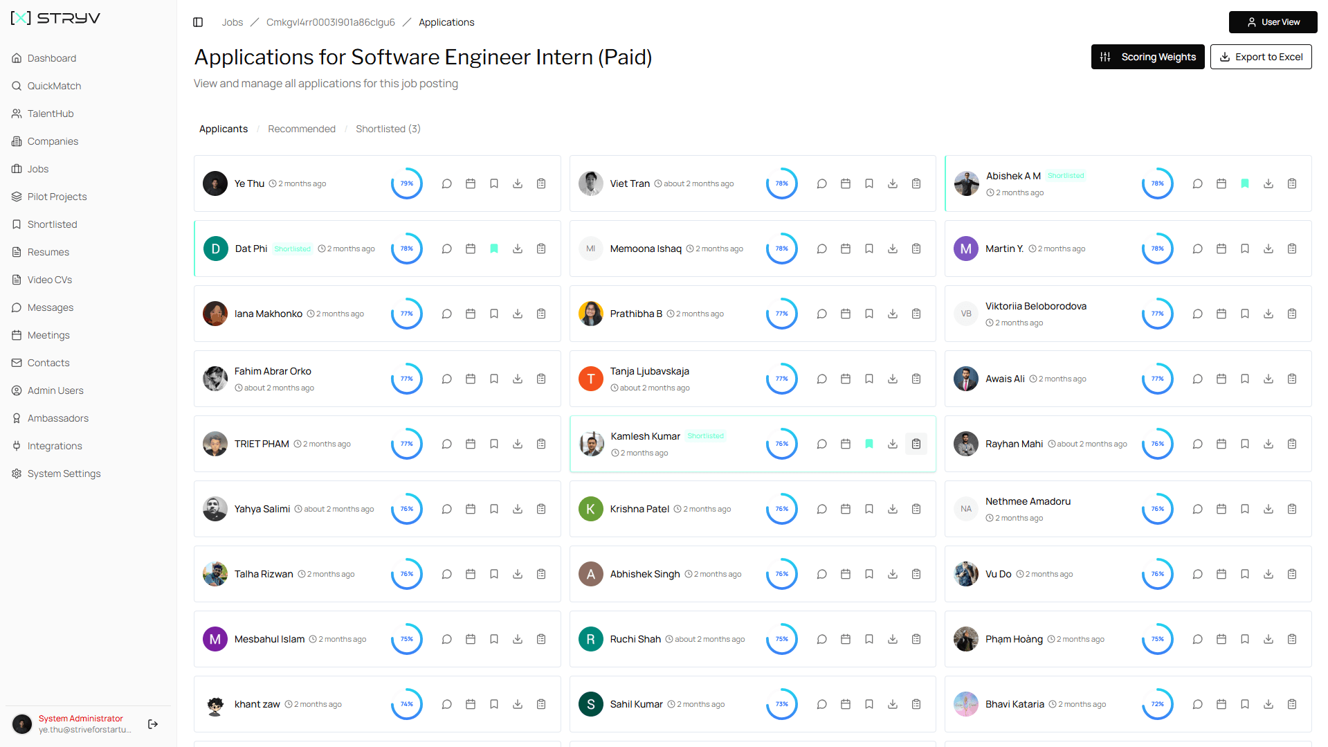 STRIVE × TNV — AI-Powered Early-Career Hiring Platform