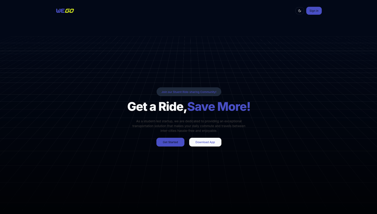 WeGo Ride Hailing SaaS