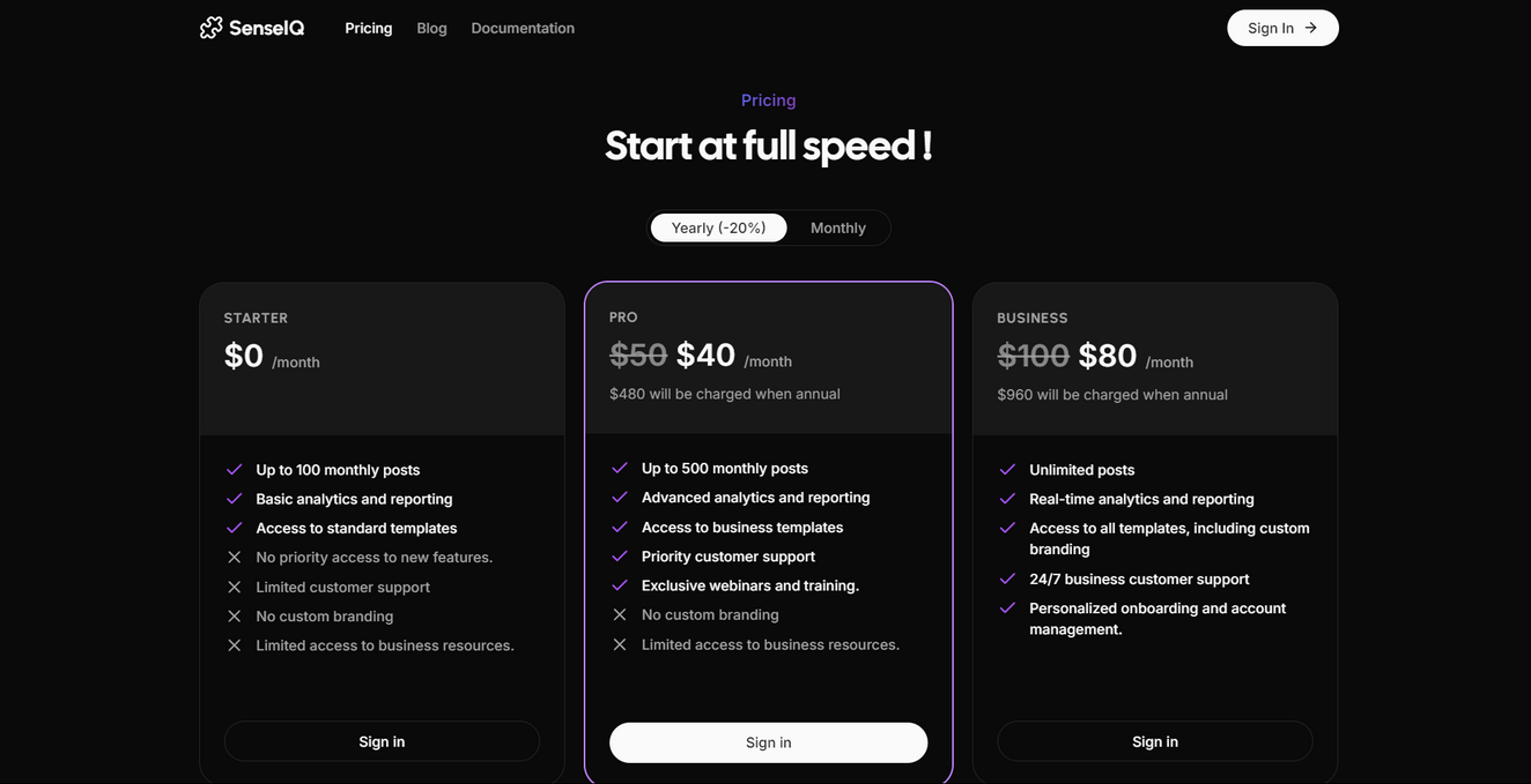 User Profile Page