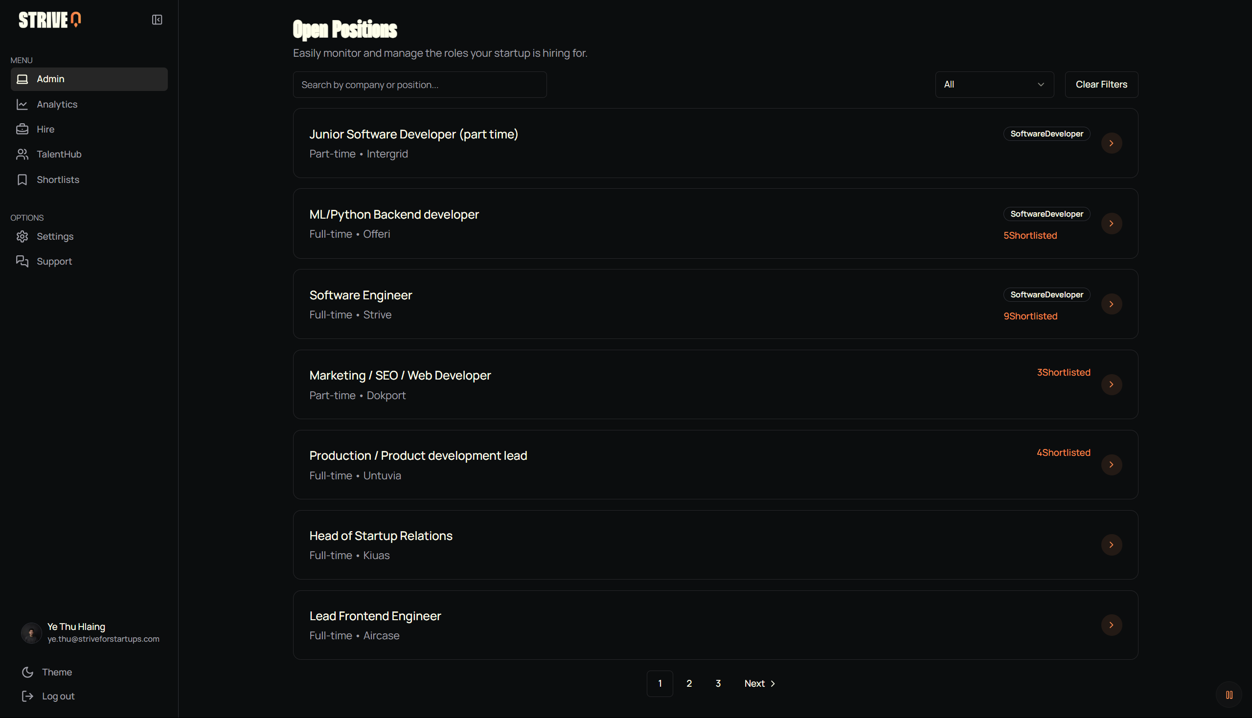 Matching Interface